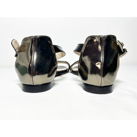 Attilio Giusti Leombruni Calf Hair Animal Print Ankle Strap Sandals -Sz 39.5 (9) - Picture 7 of 7